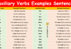 100 Auxiliary Verbs Examples Sentences in English with Pictures