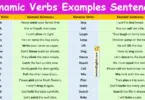 100 Dynamic Verbs Examples Sentences in English with Pictures