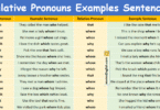 100 Relative Pronouns Examples Sentences in English with Pictures