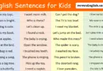 1000 Basic English Sentences for Kids for daily use with Pictures