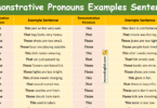 120 Demonstrative Pronouns Examples Sentences in English