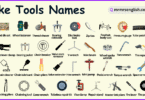 Bike Tools Names in English with their Pictures