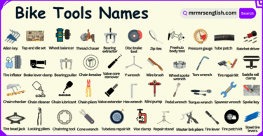 Bike Tools Names in English with their Pictures