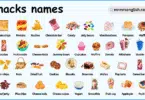 Types of Snacks Names in English with Their Pictures