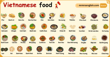 Vietnamese Food Names in English with Their Pictures