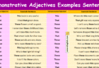 100 Demonstrative Adjectives Examples Sentences with Pictures