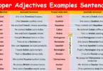 100 Proper Adjectives Examples Sentences in English with Pictures