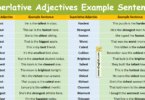 Superlative Adjectives Example Sentences in English with Pictures