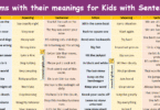 200 Idioms with their meanings for Kids with Sentences in English