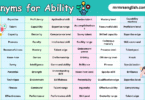 100 Synonyms for Ability in English with Pictures