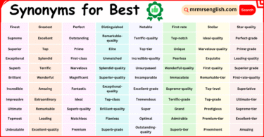 100 Synonyms for Best in English with Pictures