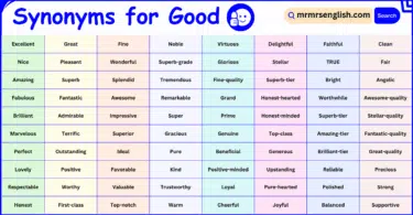 100 Synonyms for Good in English with Pictures