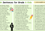 500 English Sentences for Grade 6 Kids with Pictures