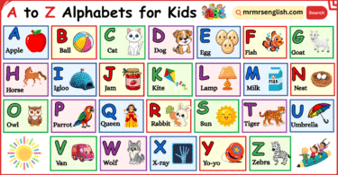 A to Z Alphabets for Kids in English | ABC Alphabets with Pictures