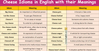 Cheese Idioms in English with their Meanings and Pictures