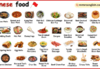 Chinese Food Names in English with Their Pictures