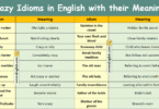 Crazy Idioms in English with their Meanings and Pictures