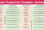 Double Preposition Examples Sentences in English with Pictures
