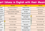 Heart Idioms in English with their meanings and Pictures