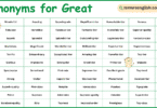 Synonyms for Great in English with Pictures