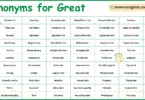 Synonyms for Great in English with Pictures