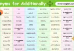 100 Synonyms for Additionally in English with their Pictures