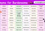 100 Synonyms for Burdensome in English with their Pictures