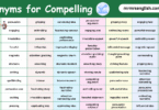 100 Synonyms for Compelling in English with their Pictures