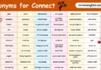 100 Synonyms for Connect English with their Pictures