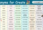 100 Synonyms for Create English with their Pictures