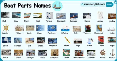 Boat Parts Names in English with their Pictures
