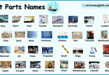 Boat Parts Names in English with their Pictures
