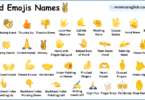 Hand Emojis Names in English with their Pictures