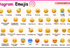 Instagram Emoji Meanings Names in English with Their Pictures