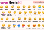 Instagram Emojis Names in English with Their Pictures