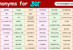 Synonyms for But in English with their Pictures