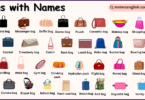 Different Types of Bags Names in English with Their Pictures
