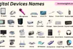 Digital Devices Names in English with Their Pictures