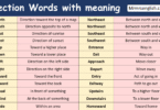 Direction Words with meaning
