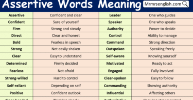 Assertive Words with Meaning