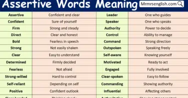 Assertive Words with Meaning
