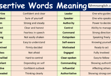 Assertive Words with Meaning