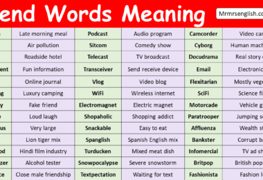 Blend Words with Meanings