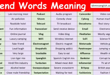 Blend Words with Meanings
