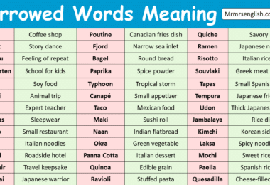 Borrowed Words with Meaning