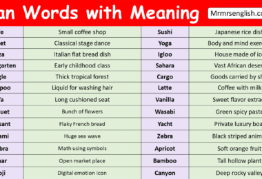 Loan Words with Meaning