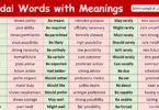 Modal Words with Meanings