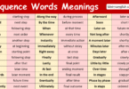 Sequence Words with Meanings