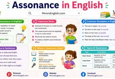 Assonance definition in English and Examples with Pictures