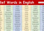 Belief Words in English